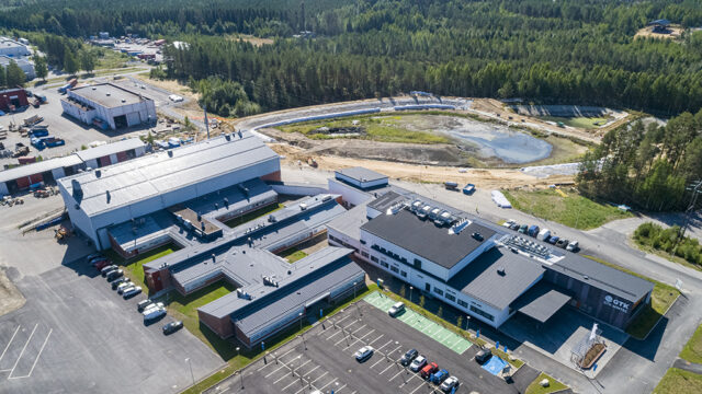 Aerial view of the GTK Mintec area in Outokumpu