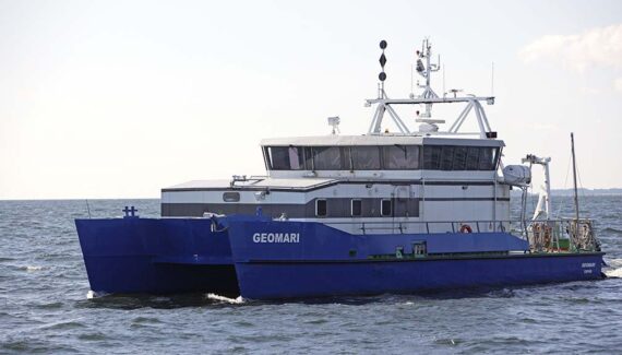 In the Geomeasure project, seismo-acoustic surveys are carried out on GTK's research vessel Geomari.