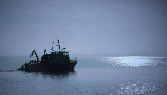 GTK's research vessel T/A Kaita photographed off Reposaari in Pori in October 2000.